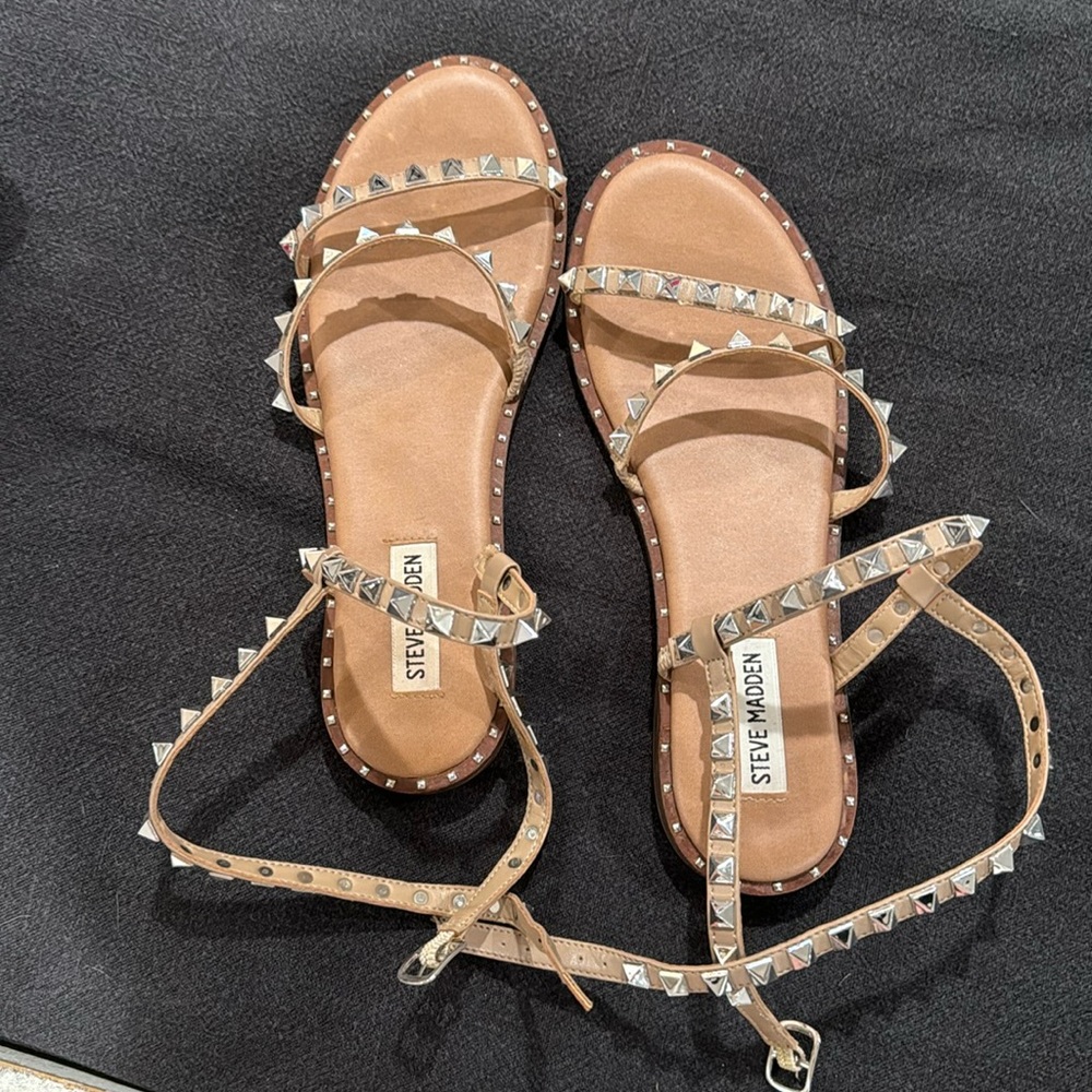 Steve Madden ankle wrap sandals. I believe I wore once.